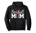 Baseball Mom Mom Life Baseball Game Day Hoodie - Graphic Print for Adults - T-Shirt, Sweatshirt, Hoodie