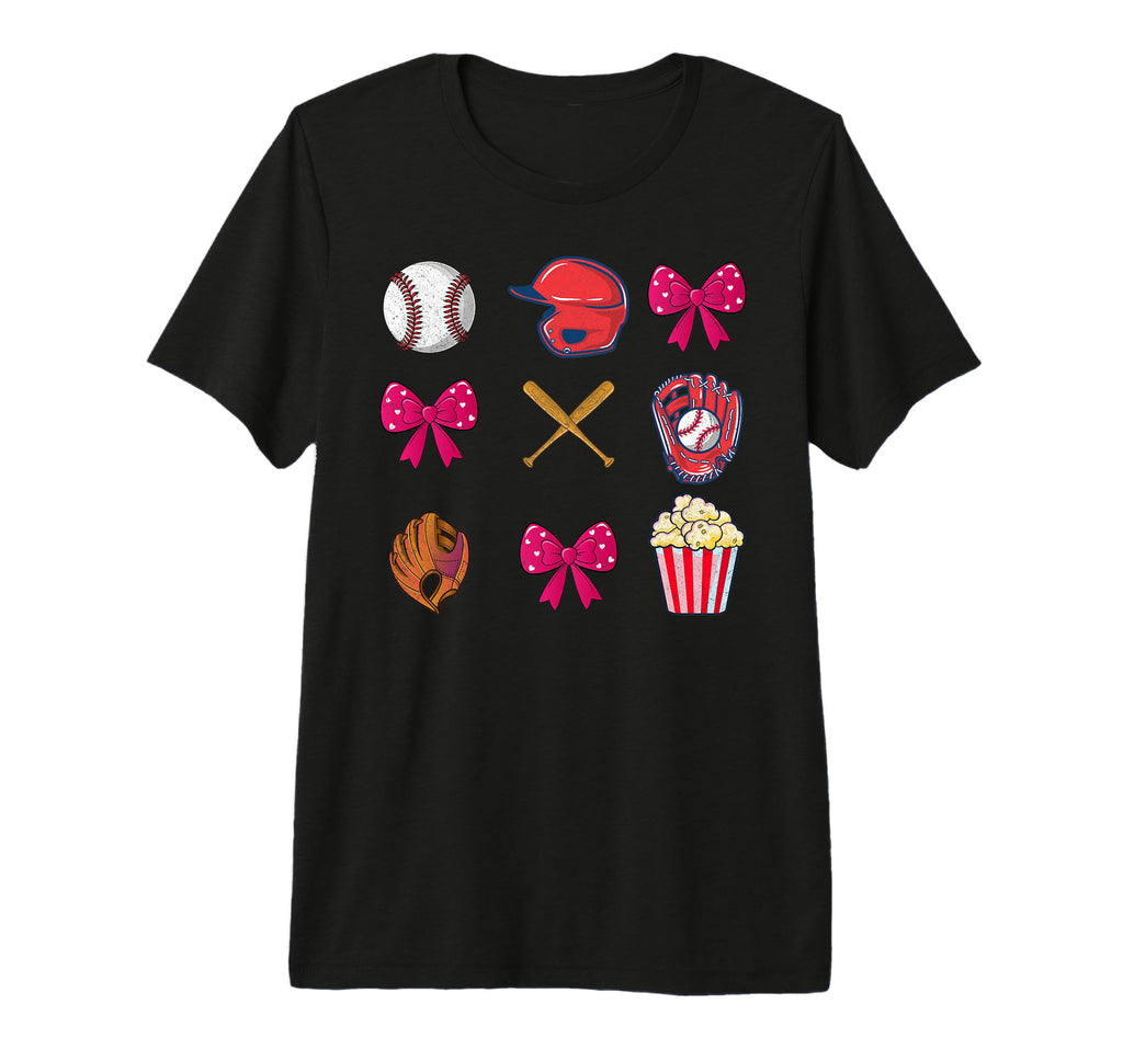 Baseball Mom Mama Mothers Day Coquette T-Shirt - Trendy Graphic Men Women - T-Shirt, Sweatshirt, Hoodie