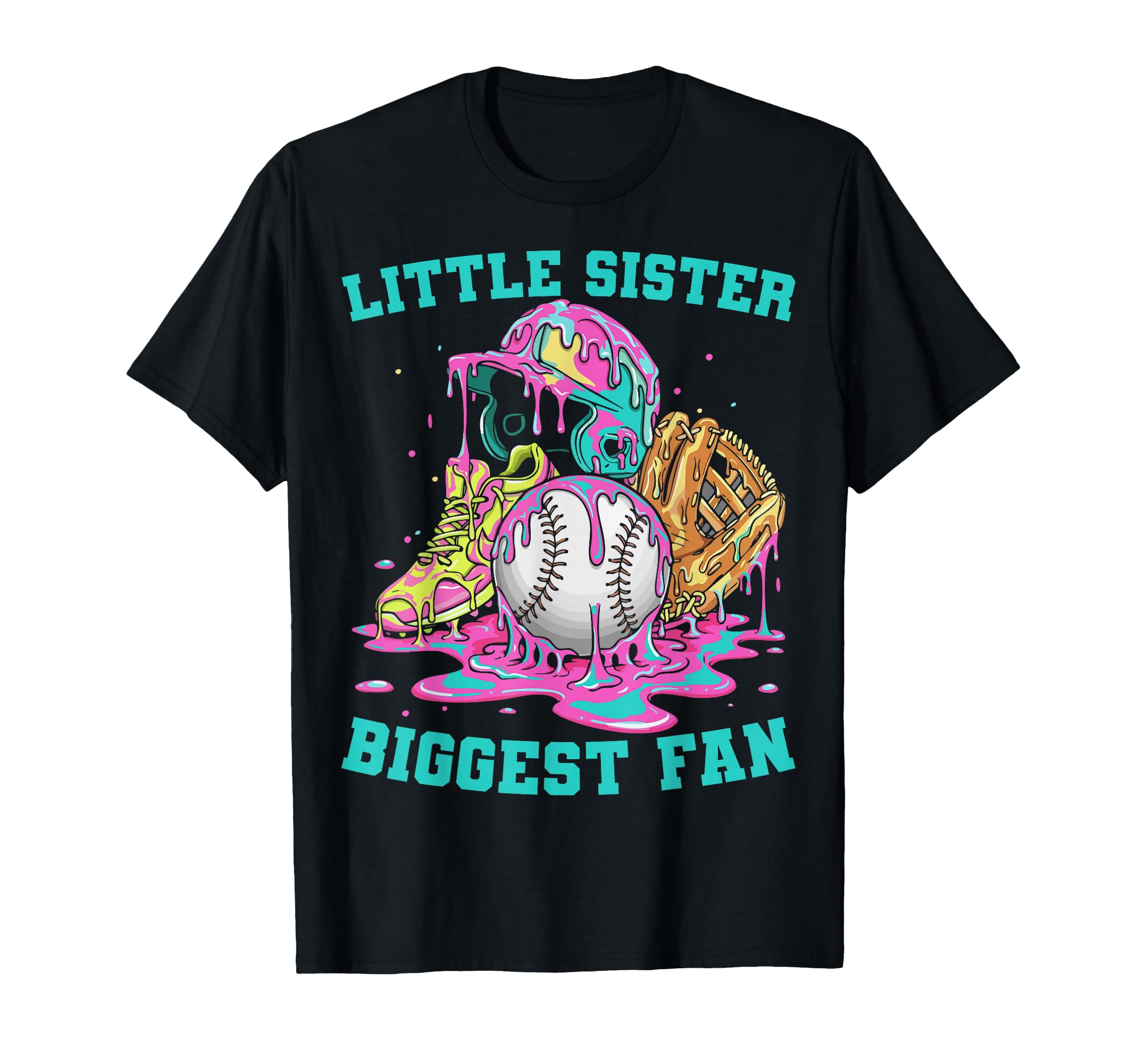 Little Sister Biggest Fan T-Shirt - Casual Everyday Wear Men Women - T-Shirt, Sweatshirt, Hoodie