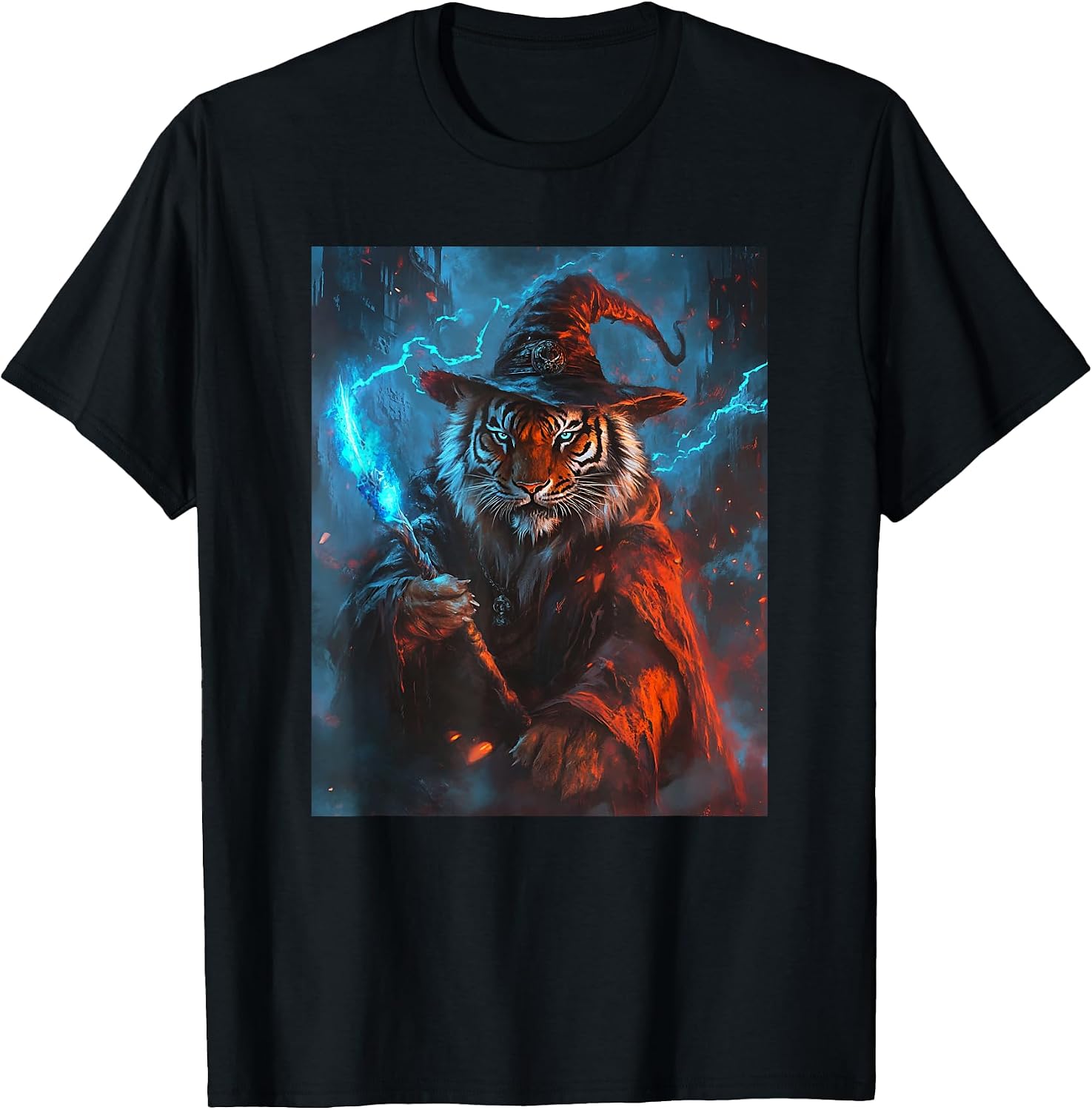 Sword Sorcery Magical Tiger Men Women - Adult & Kids T-Shirts, Sweatshirts & Hoodies apparel design preview 1