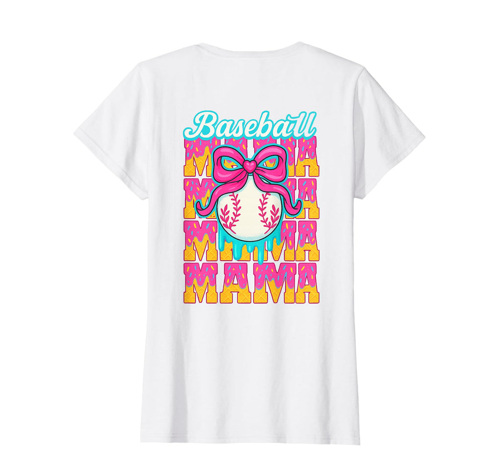 Baseball Mom Drip Mother Ice Cream T-Shirt - Trendy Graphic Unisex - T-Shirt, Sweatshirt, Hoodie