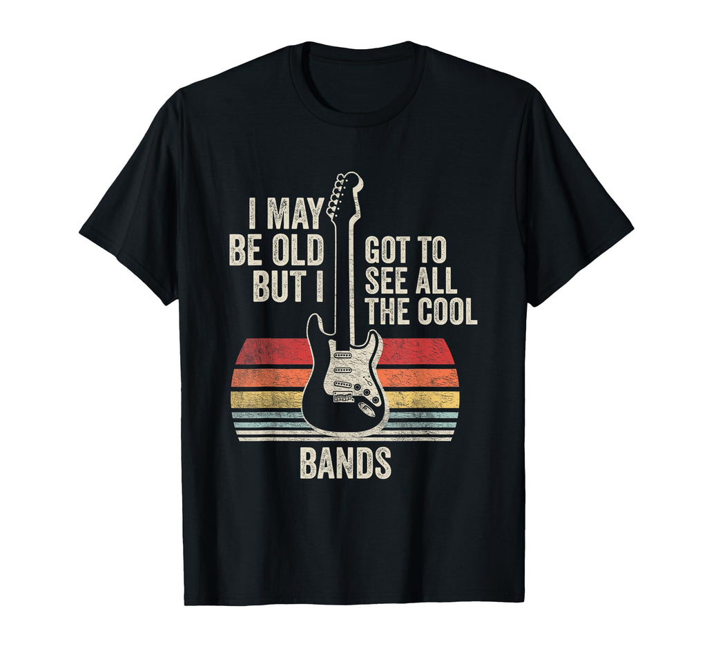 Funny Old Music Lover Bands Guitar T-Shirt - Aesthetic Graphic for Adults - T-Shirt, Sweatshirt, Hoodie