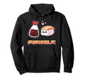 Sushi Hug Salmon Maki Anime Figure Japanese Hoodie - Unique Graphic Unisex - T-Shirt, Sweatshirt, Hoodie