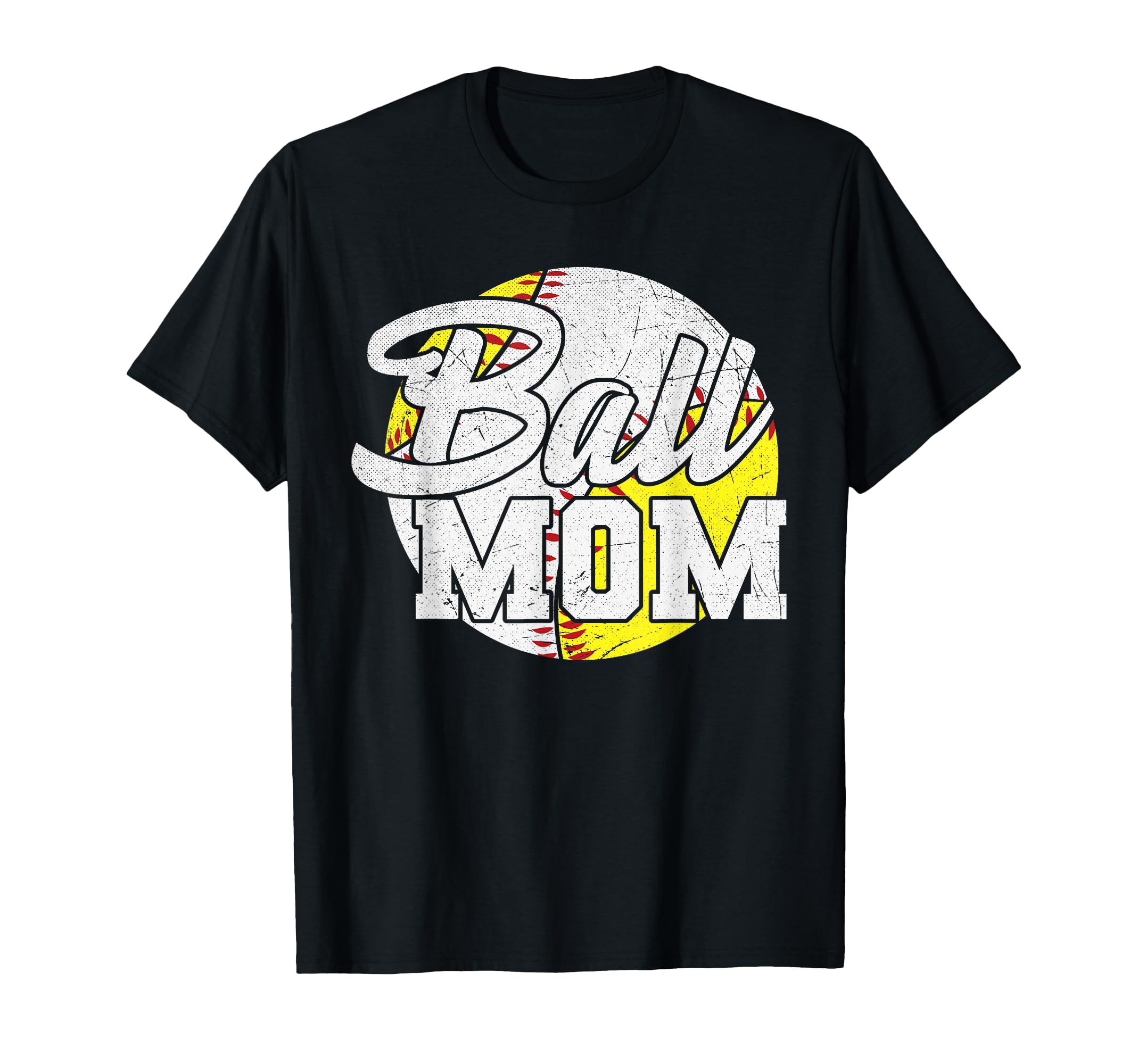 Softball Baseball Ball Mom T-Shirt - Graphic Print Men Women - T-Shirt, Sweatshirt, Hoodie