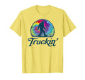 Truckin Tie Dye Hippie Bigfoot T-Shirt - Streetwear Style for Adults - T-Shirt, Sweatshirt, Hoodie