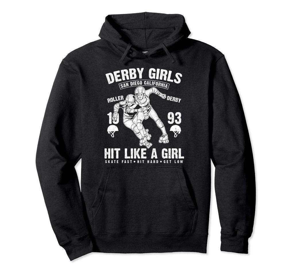 Roller Derby Skate Roller Hoodie - Trendy Graphic Unisex - T-Shirt, Sweatshirt, Hoodie