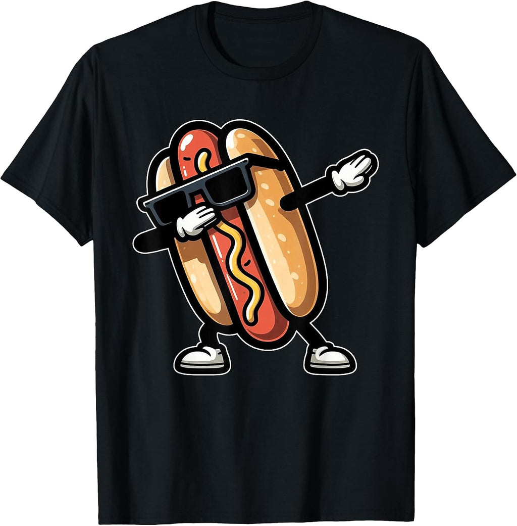 Funny Hotdog American Food Lover Boys Kids Toddler - Adult & Kids T-Shirts, Sweatshirts & Hoodies apparel design preview 1