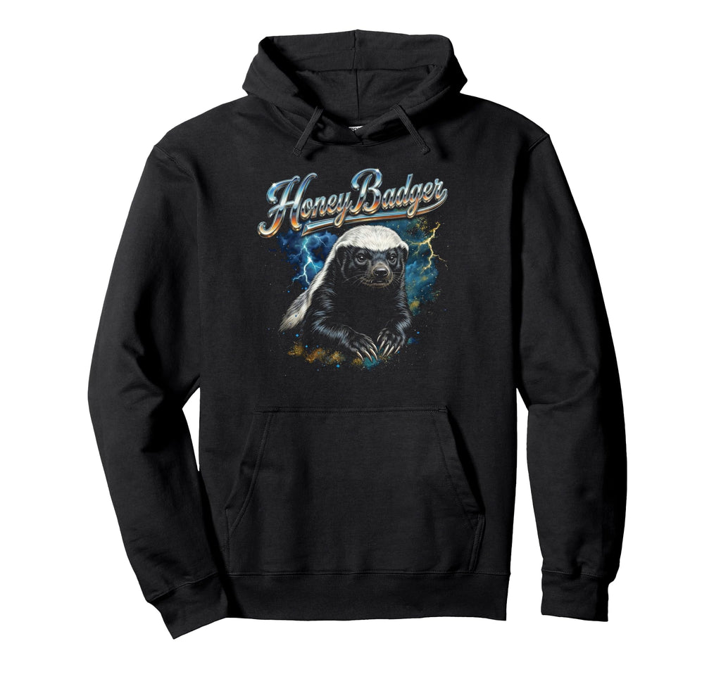Honey Badger 90S Funny 80S Honey Badger Hoodie - Trendy Graphic Unisex - T-Shirt, Sweatshirt, Hoodie