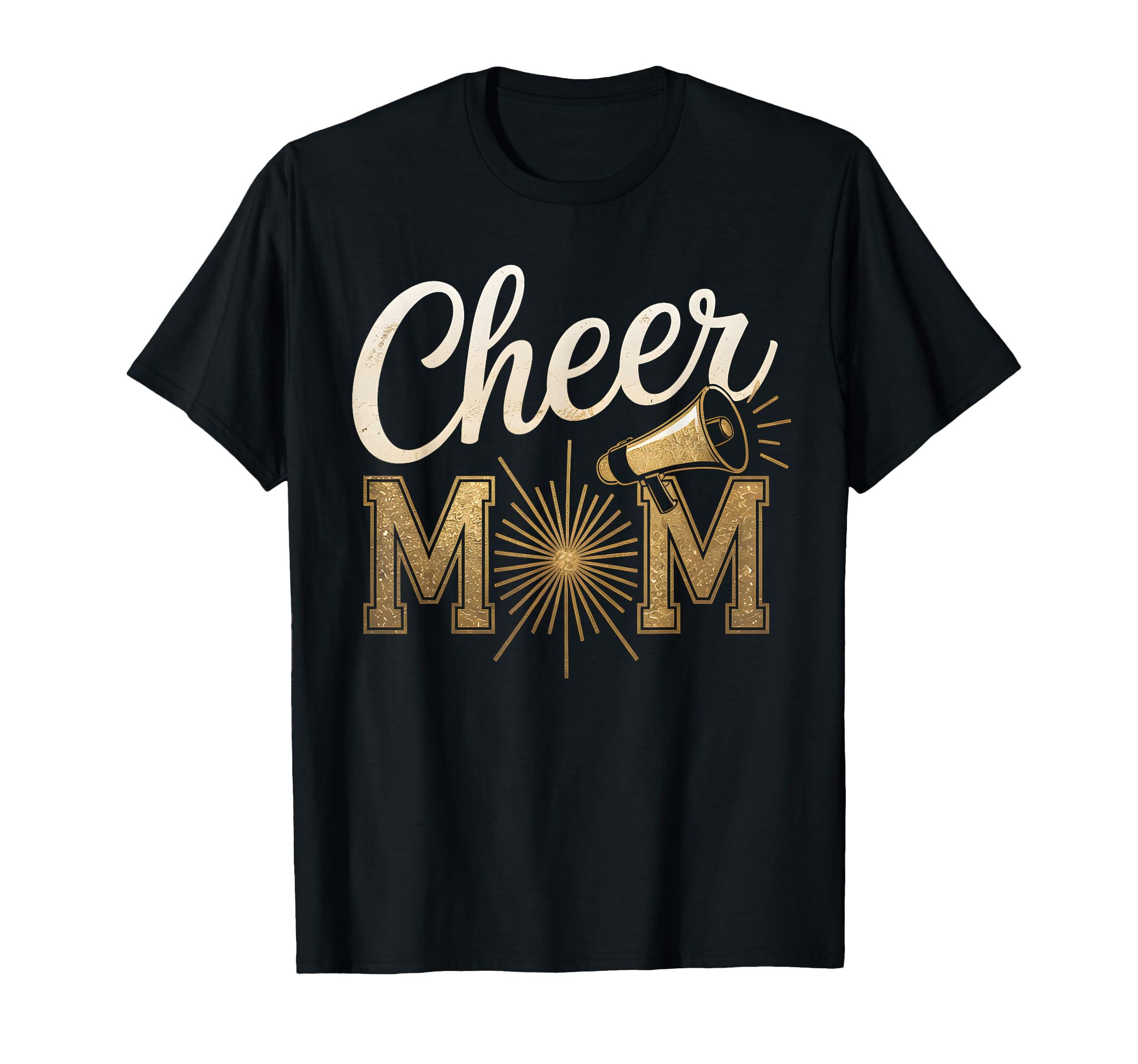 Cheer Gold Cheerleader Cheerleading T-Shirt - Unique Graphic for Adults - T-Shirt, Sweatshirt, Hoodie