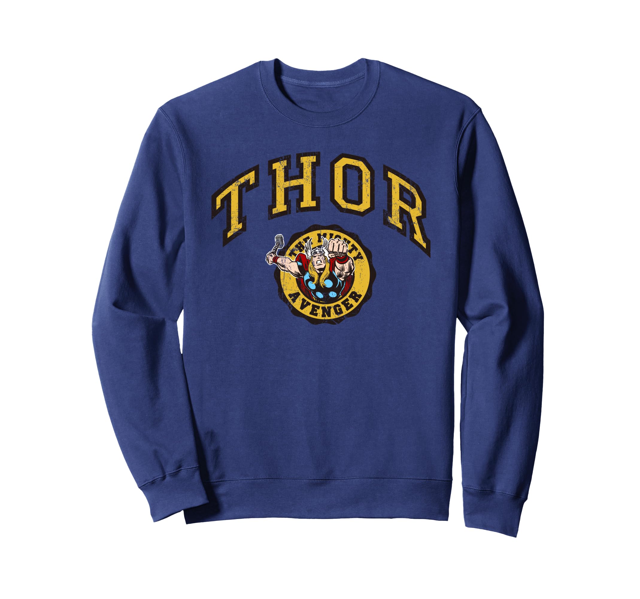 Marvel Thor Mighty Avenger Varsity Sweatshirt - Minimalist Print Men Women - T-Shirt, Sweatshirt, Hoodie