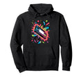 Splash Art Cassette Player Music Tape Hoodie - Streetwear Style for Adults - T-Shirt, Sweatshirt, Hoodie