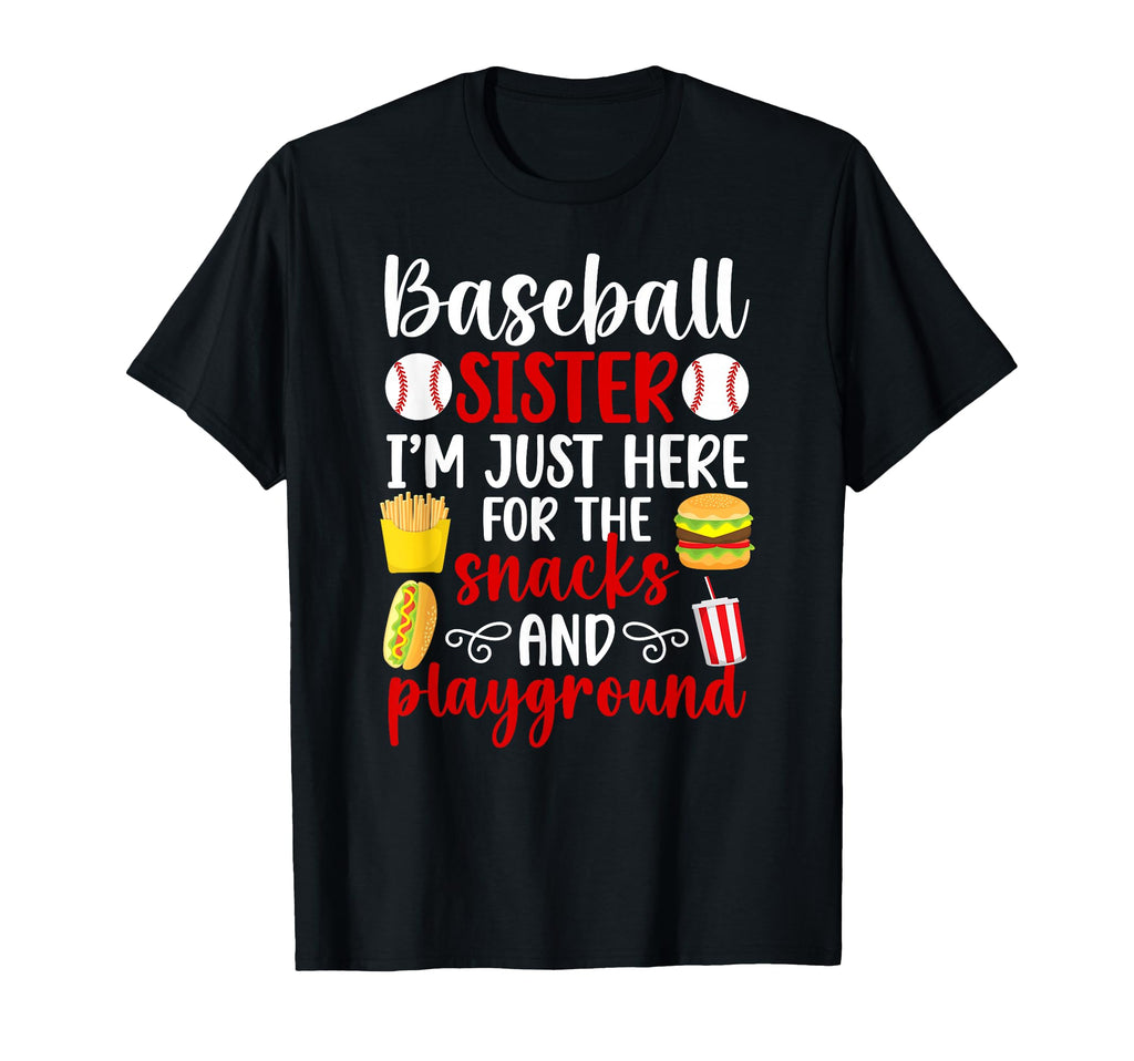 Funny Baseball Sister Baseball T-Shirt - Fun Novelty Design for Adults - T-Shirt, Sweatshirt, Hoodie