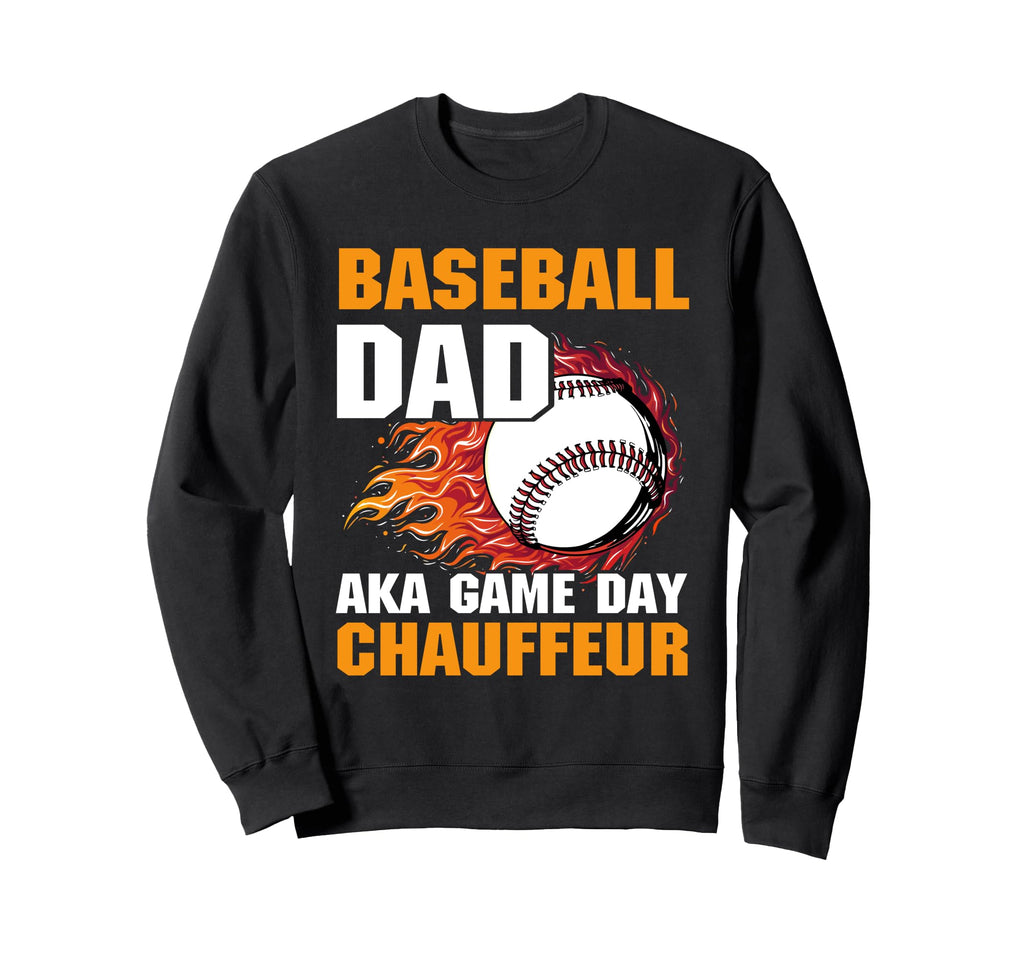 Fathers Day Baseball Dad Parent Sweatshirt - Aesthetic Graphic Men Women - T-Shirt, Sweatshirt, Hoodie