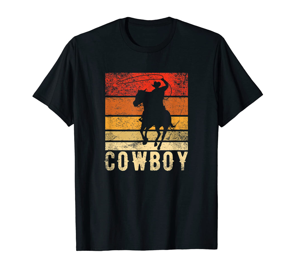 Cowboy Rodeo Horse Riding Western T-Shirt - Minimalist Print Men Women - T-Shirt, Sweatshirt, Hoodie