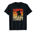 Cowboy Rodeo Horse Riding Western T-Shirt - Minimalist Print Men Women - T-Shirt, Sweatshirt, Hoodie