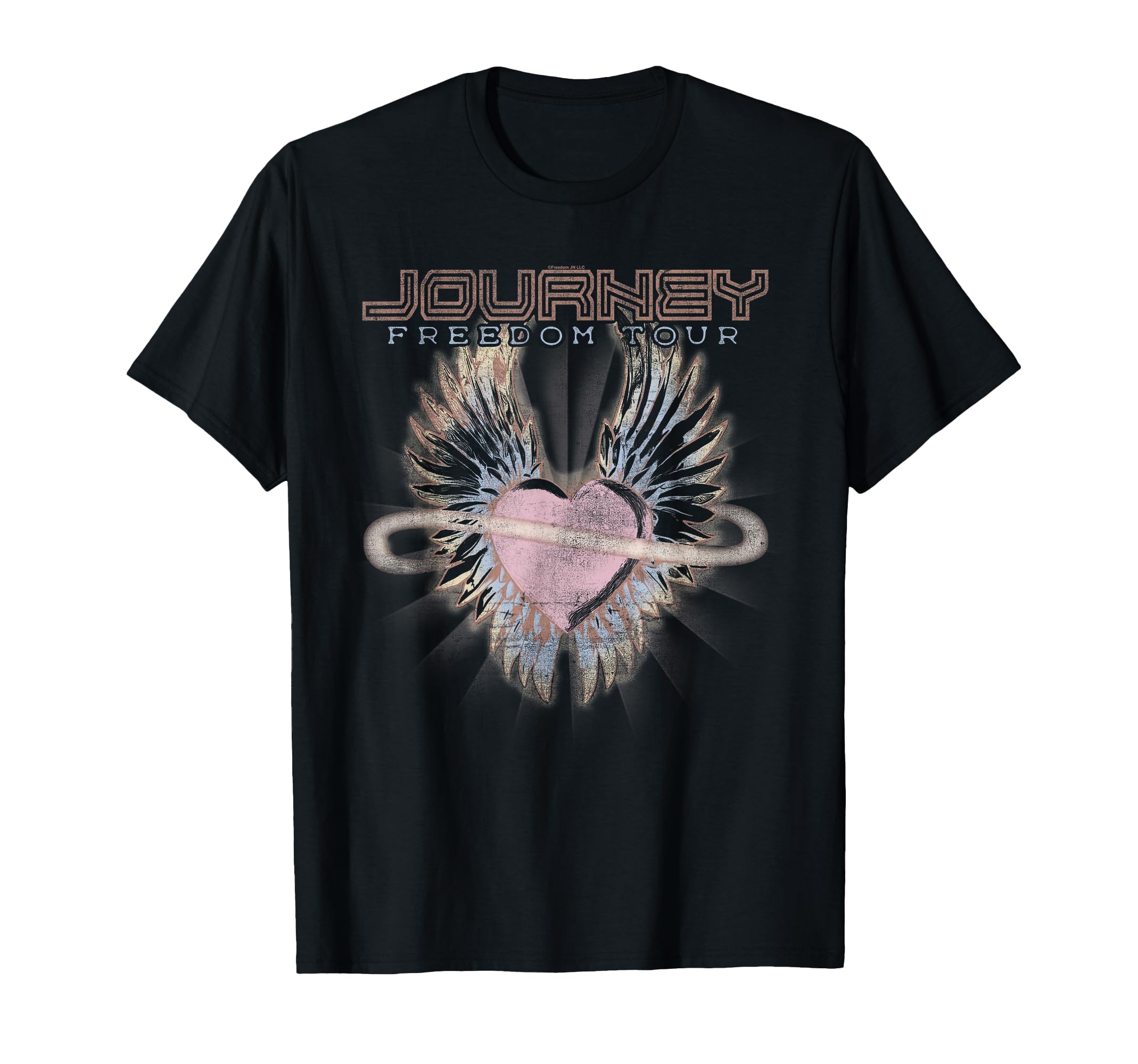Journey Freedom Tour Pastel Heart T-Shirt - Fun Novelty Design for Adults - T-Shirt, Sweatshirt, Hoodie