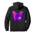 Backprint Aesthetic Butterfly Kanji Hoodie - Minimalist Print Unisex - T-Shirt, Sweatshirt, Hoodie