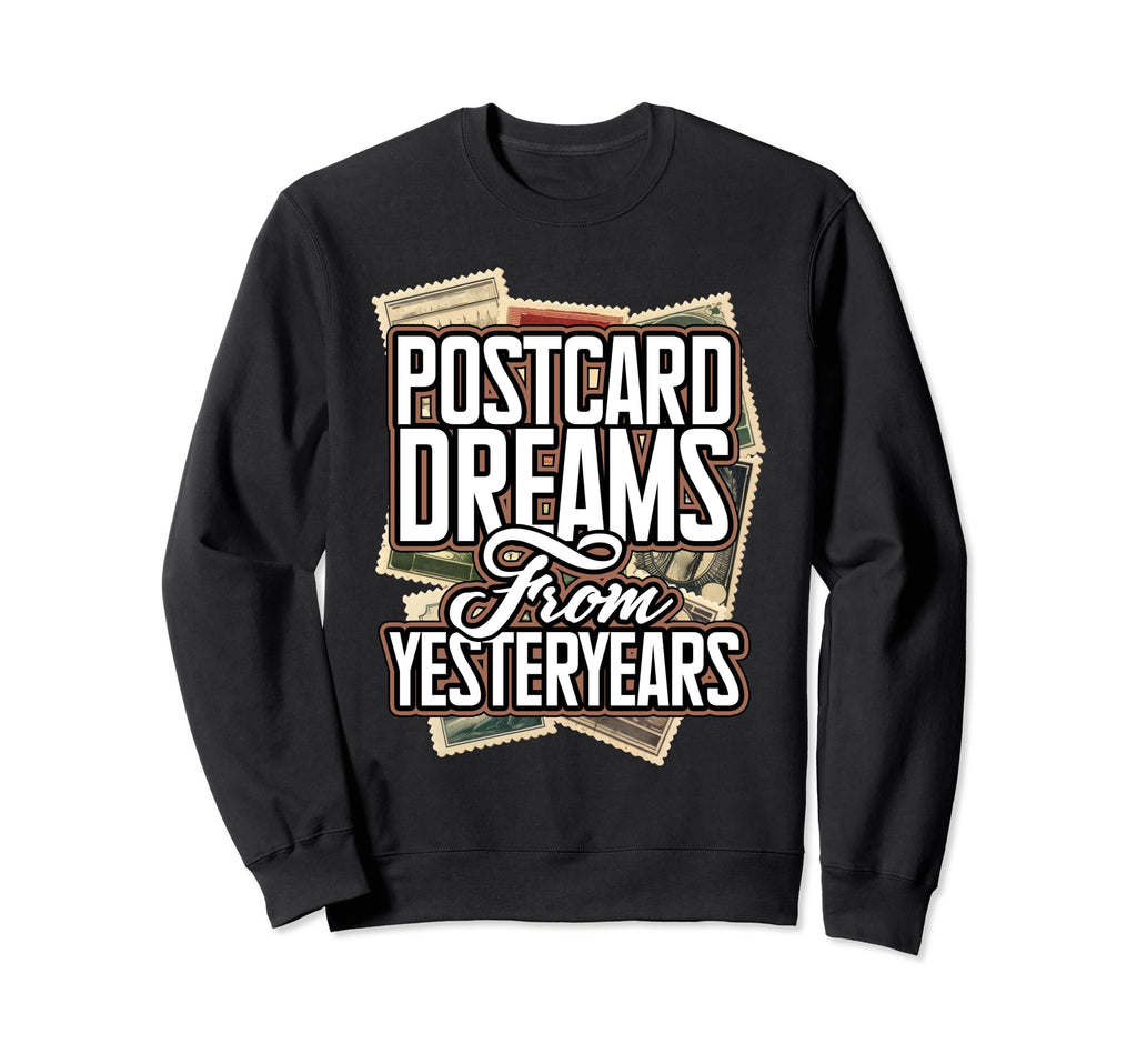 Postcard Collector Antique Sweatshirt - Fun Novelty Design for Adults - T-Shirt, Sweatshirt, Hoodie