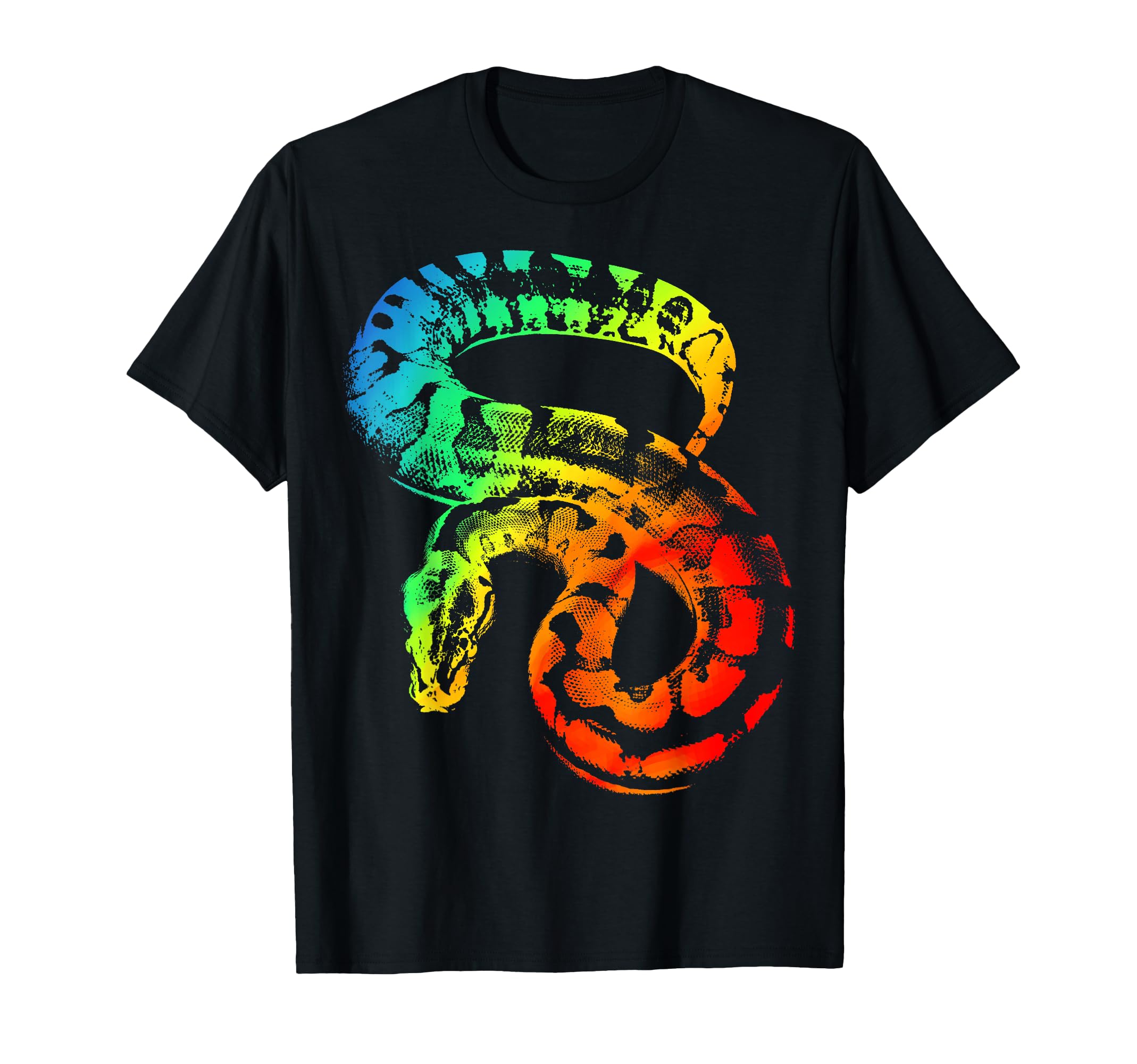 Ball Python Colorful Rainbow T-Shirt - Graphic Print Unisex - T-Shirt, Sweatshirt, Hoodie