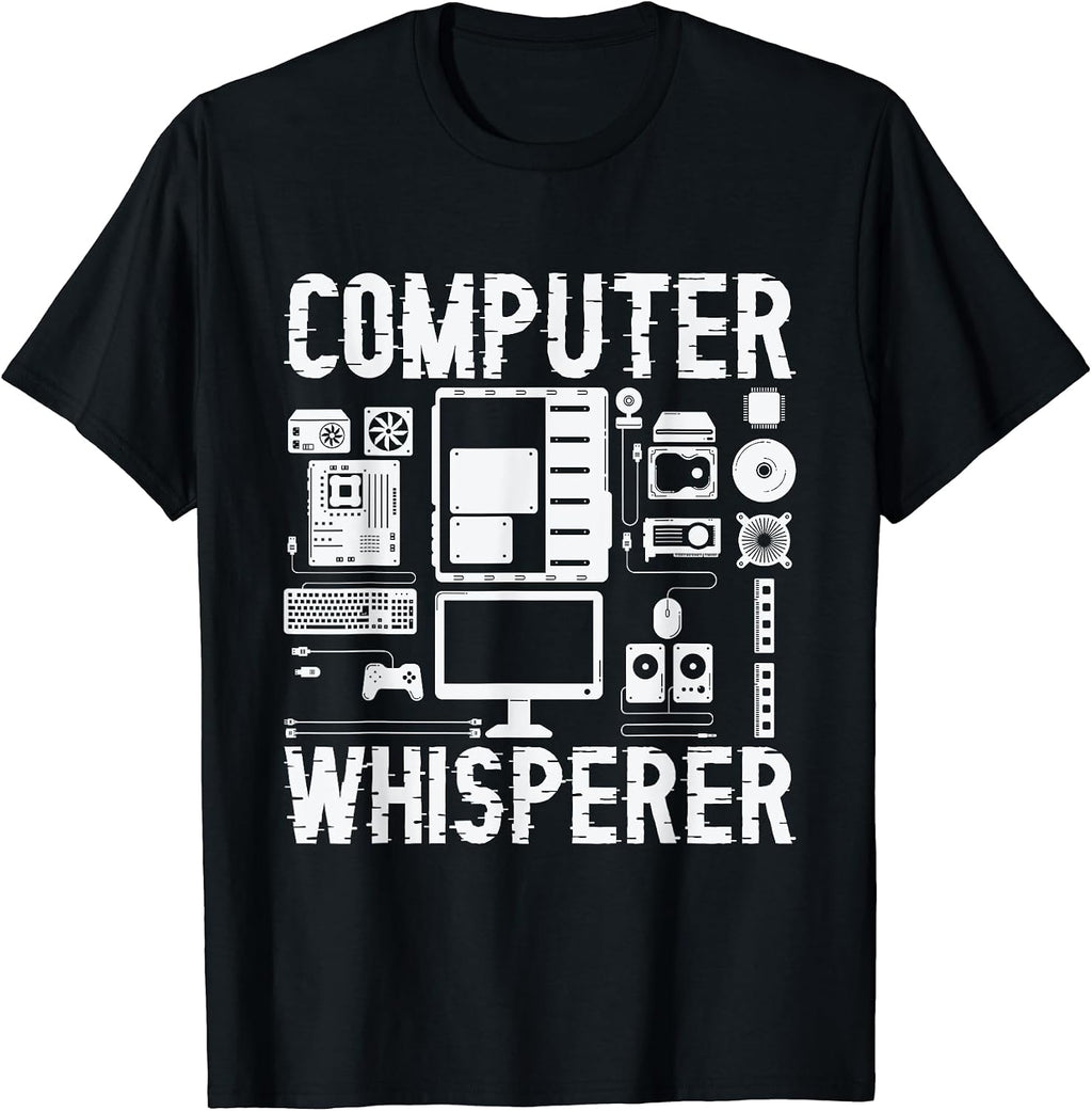 Computer Whisperer Tech Supports Programmer - Adult & Kids T-Shirts, Sweatshirts & Hoodies apparel design preview 1