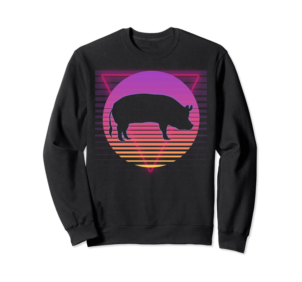 Pig Hog Farmer Farm Vaporwave 80S Sweatshirt - Minimalist Print Men Women - T-Shirt, Sweatshirt, Hoodie