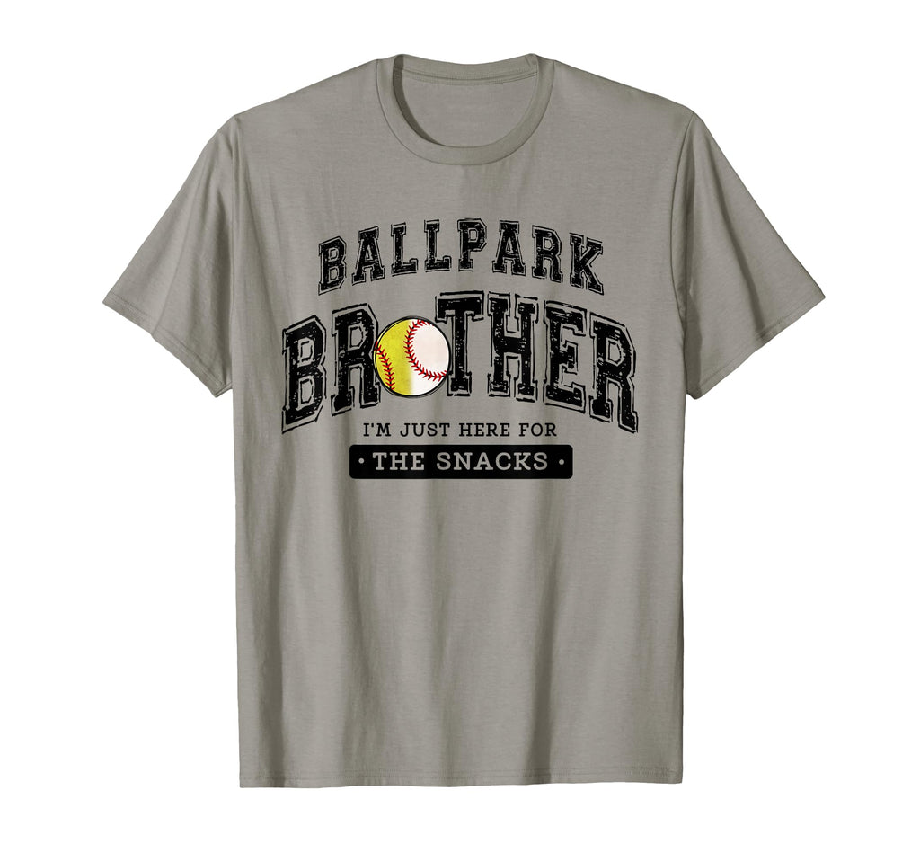 Ballpark Brother Softball Baseball T-Shirt - Aesthetic Graphic Men Women - T-Shirt, Sweatshirt, Hoodie