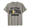 Ballpark Brother Softball Baseball T-Shirt - Aesthetic Graphic Men Women - T-Shirt, Sweatshirt, Hoodie