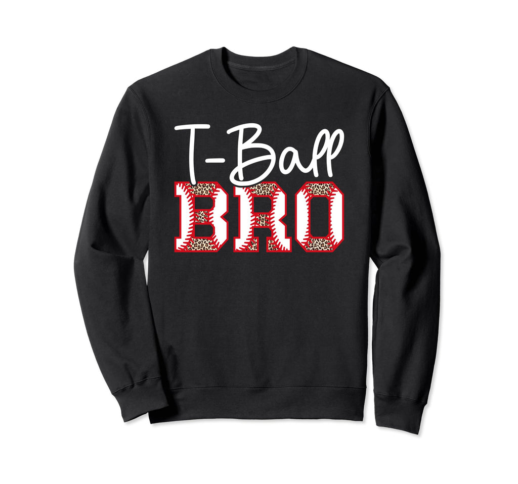 T Ball Bro Leopard Baseball T Ball Sweatshirt - Custom Art Print Unisex - T-Shirt, Sweatshirt, Hoodie