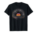 Vinyl Record Sunset Lp Music T-Shirt - Unique Graphic for Adults - T-Shirt, Sweatshirt, Hoodie