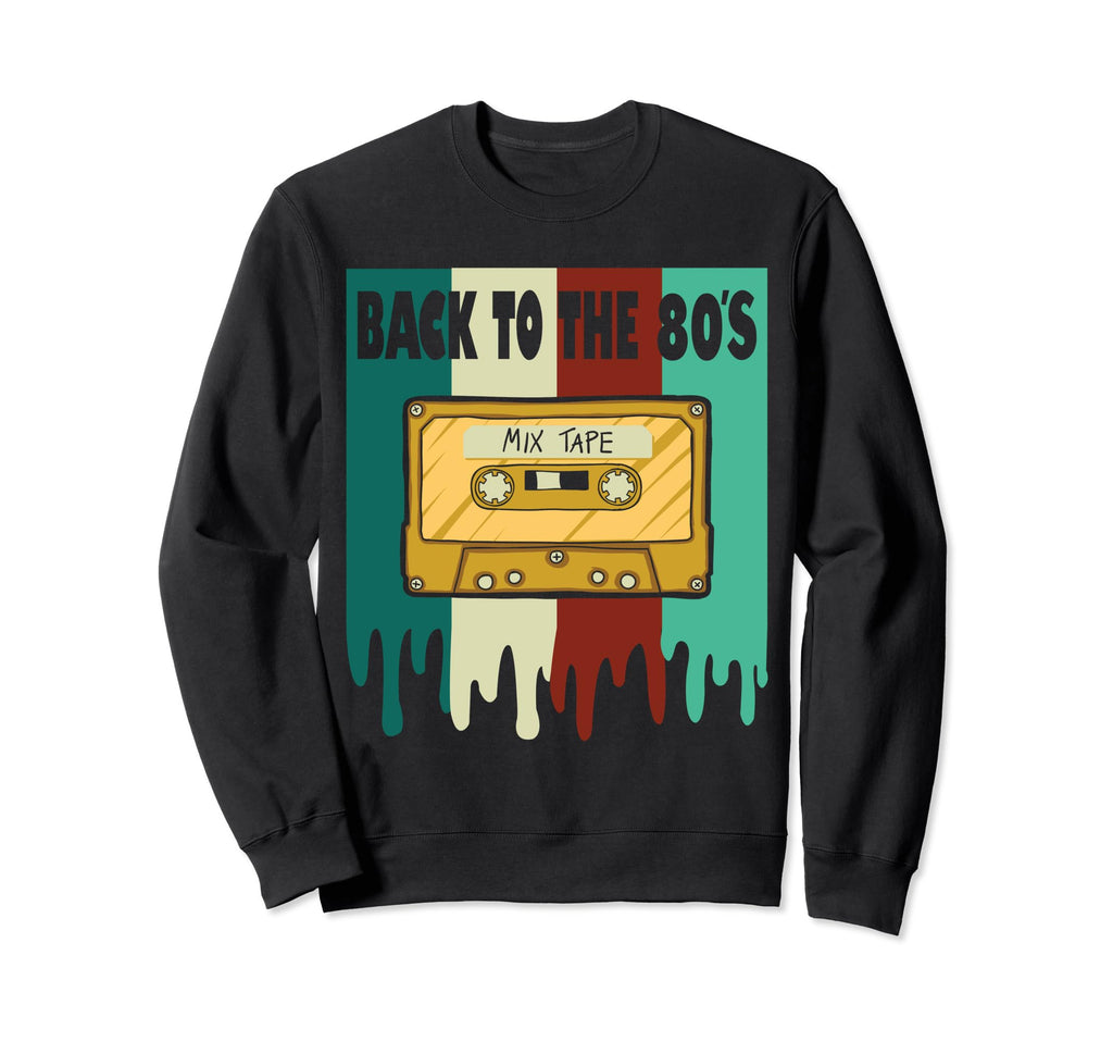 Oldschool Cassette Tape 80S 90S Sweatshirt - Novelty Apparel for Adults - T-Shirt, Sweatshirt, Hoodie
