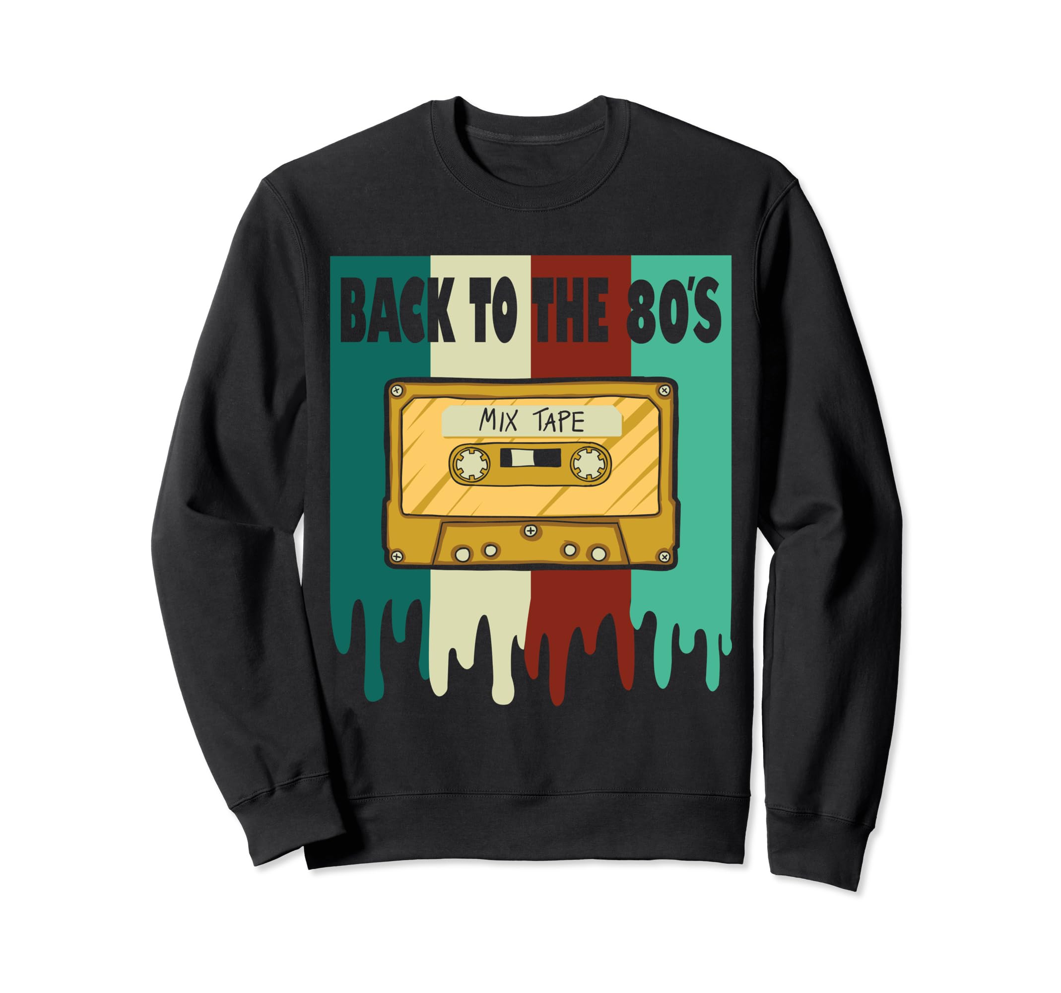 Oldschool Cassette Tape 80S 90S Sweatshirt - Novelty Apparel for Adults - T-Shirt, Sweatshirt, Hoodie