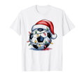Soccer Santa Festive Cheer Game Day T-Shirt - Aesthetic Graphic Men Women - T-Shirt, Sweatshirt, Hoodie
