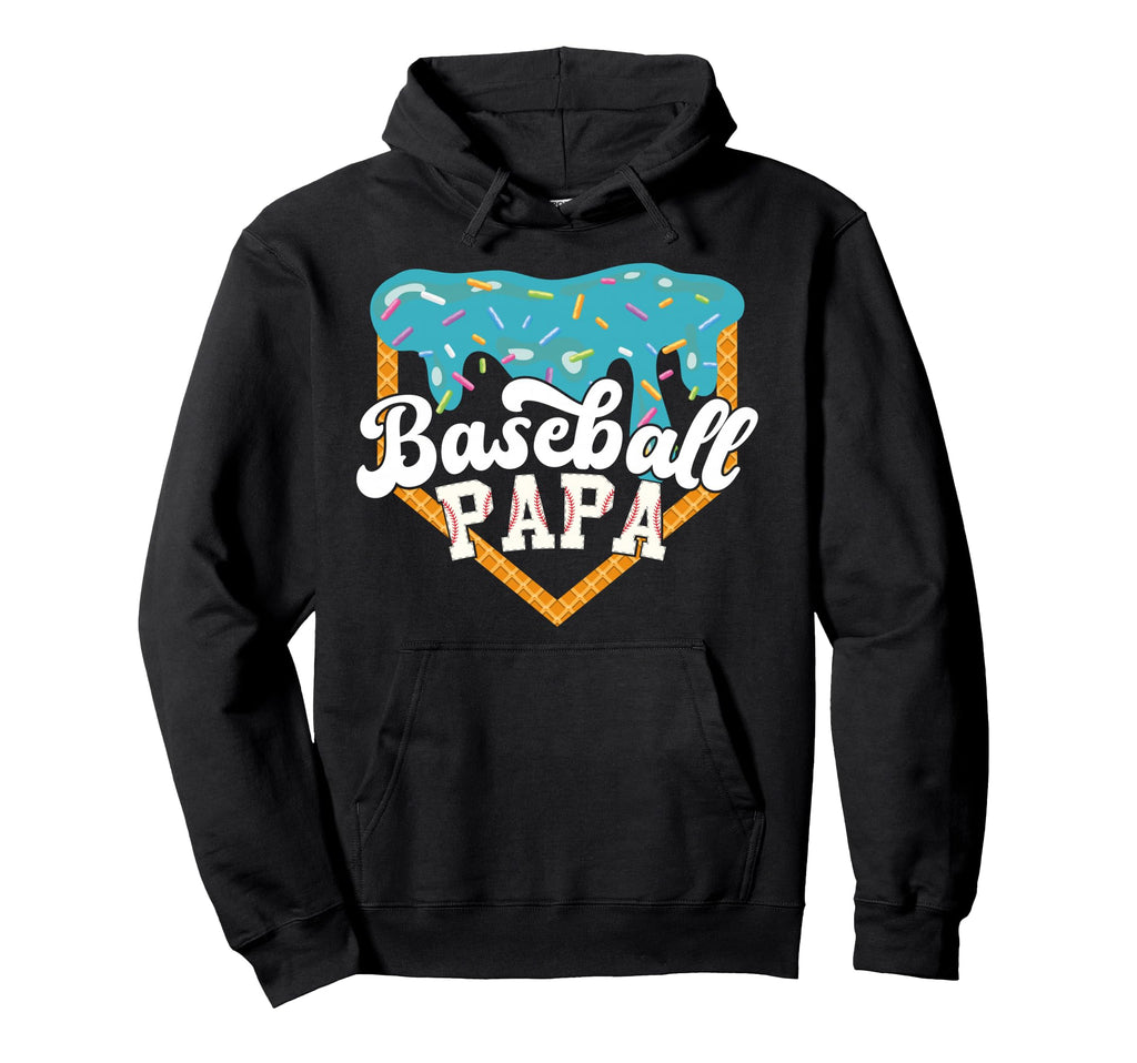 Baseball Papa Drip Ice Cream Hoodie - Graphic Print for Adults - T-Shirt, Sweatshirt, Hoodie