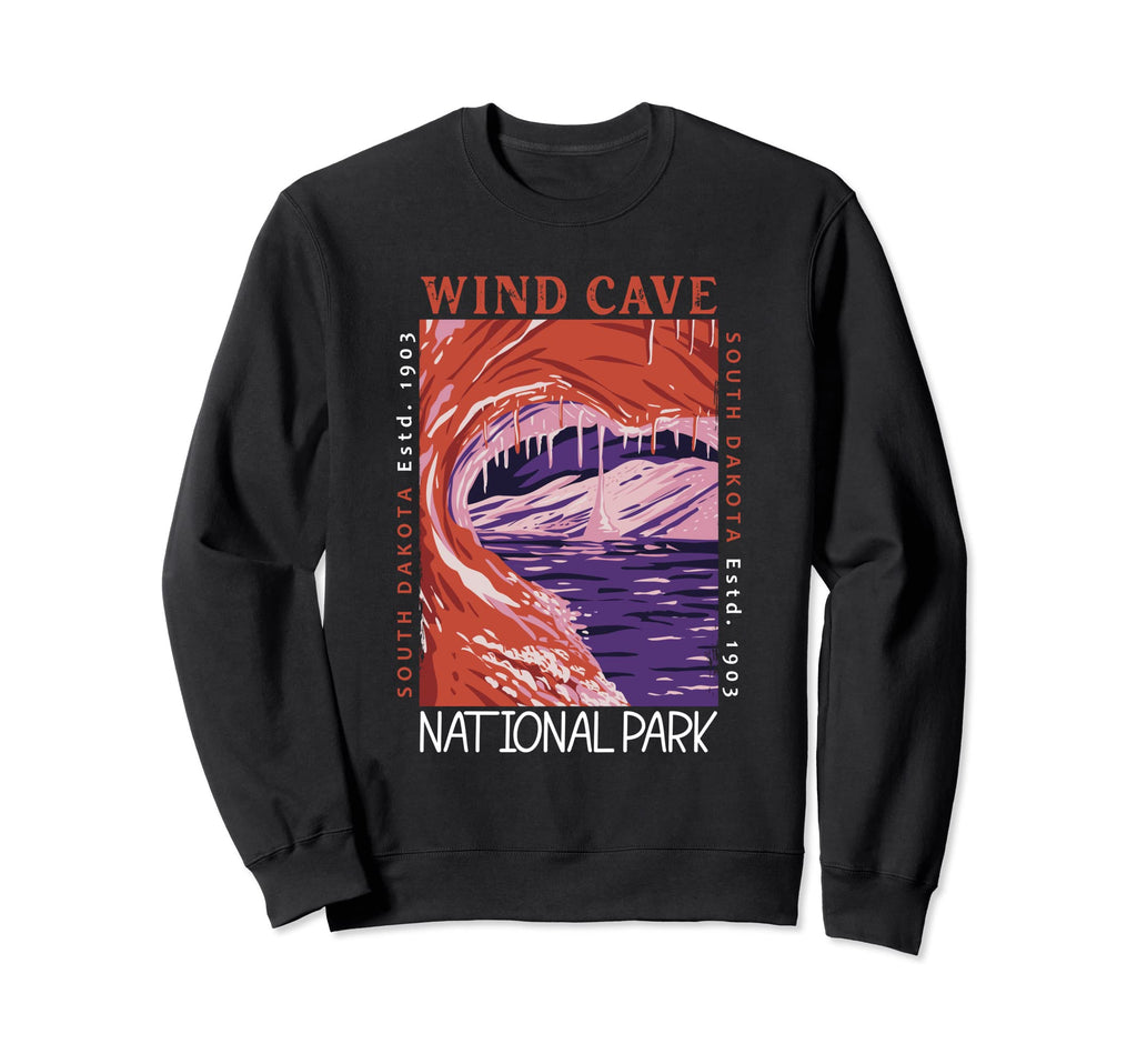 Wind Cave National Park South Dakota Sweatshirt - Novelty Apparel Unisex - T-Shirt, Sweatshirt, Hoodie