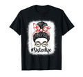Sister Life Messy Bun Funny Baseball Lover T-Shirt - Unique Graphic Unisex - T-Shirt, Sweatshirt, Hoodie
