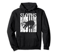 Sloth Spirit Animal Distressed Hoodie - Novelty Apparel for Adults - T-Shirt, Sweatshirt, Hoodie