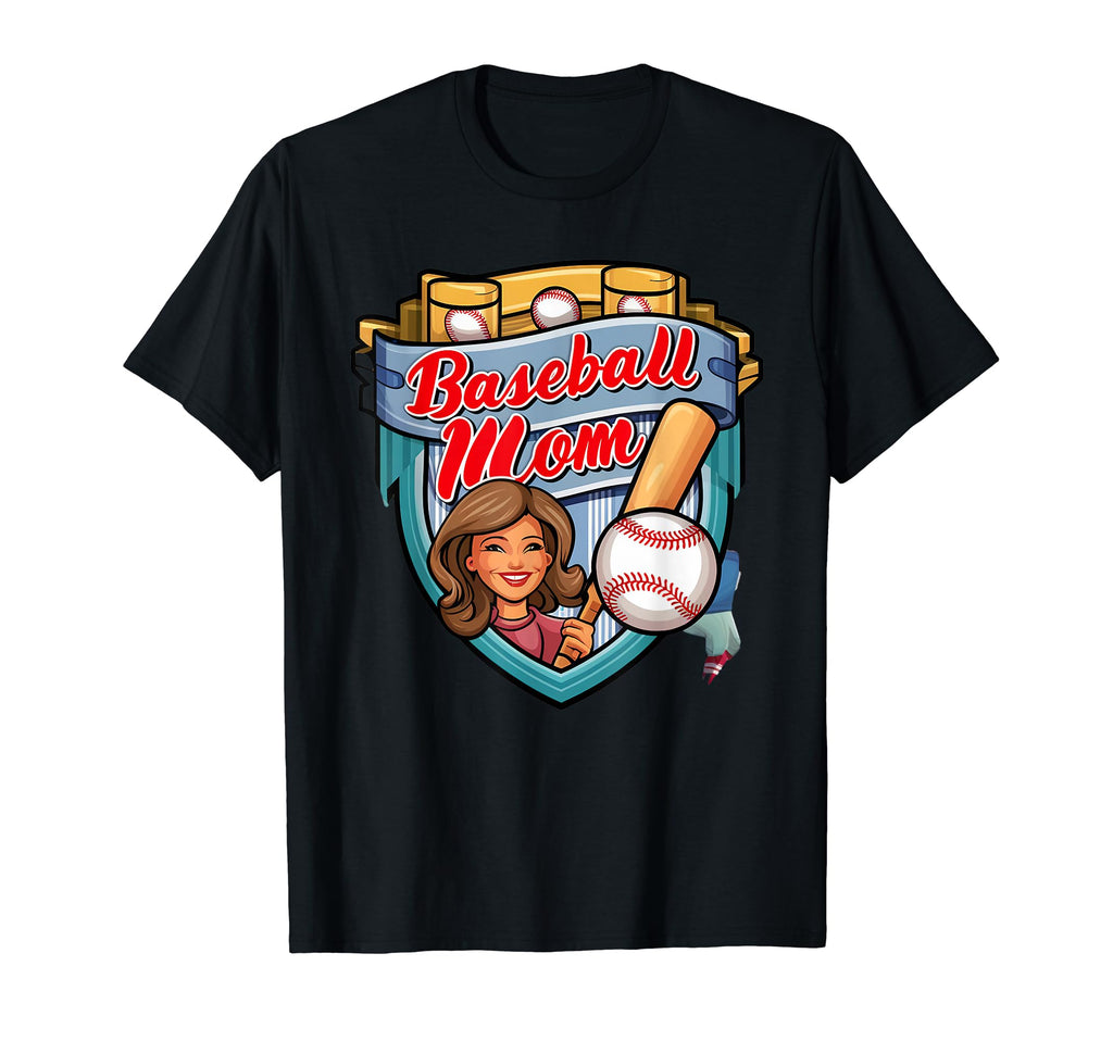 Womens Baseball Mom Mama Mothers My T-Shirt - Minimalist Print Men Women - T-Shirt, Sweatshirt, Hoodie