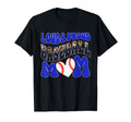 Loud Proud Baseball Mom Blue Leopard T-Shirt - Trendy Graphic Unisex - T-Shirt, Sweatshirt, Hoodie