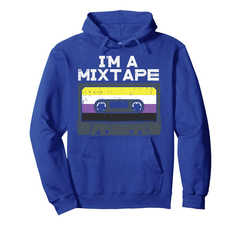 Im Mixtape Cassette Lgbtq Non Binary Hoodie - Novelty Apparel Men Women - T-Shirt, Sweatshirt, Hoodie