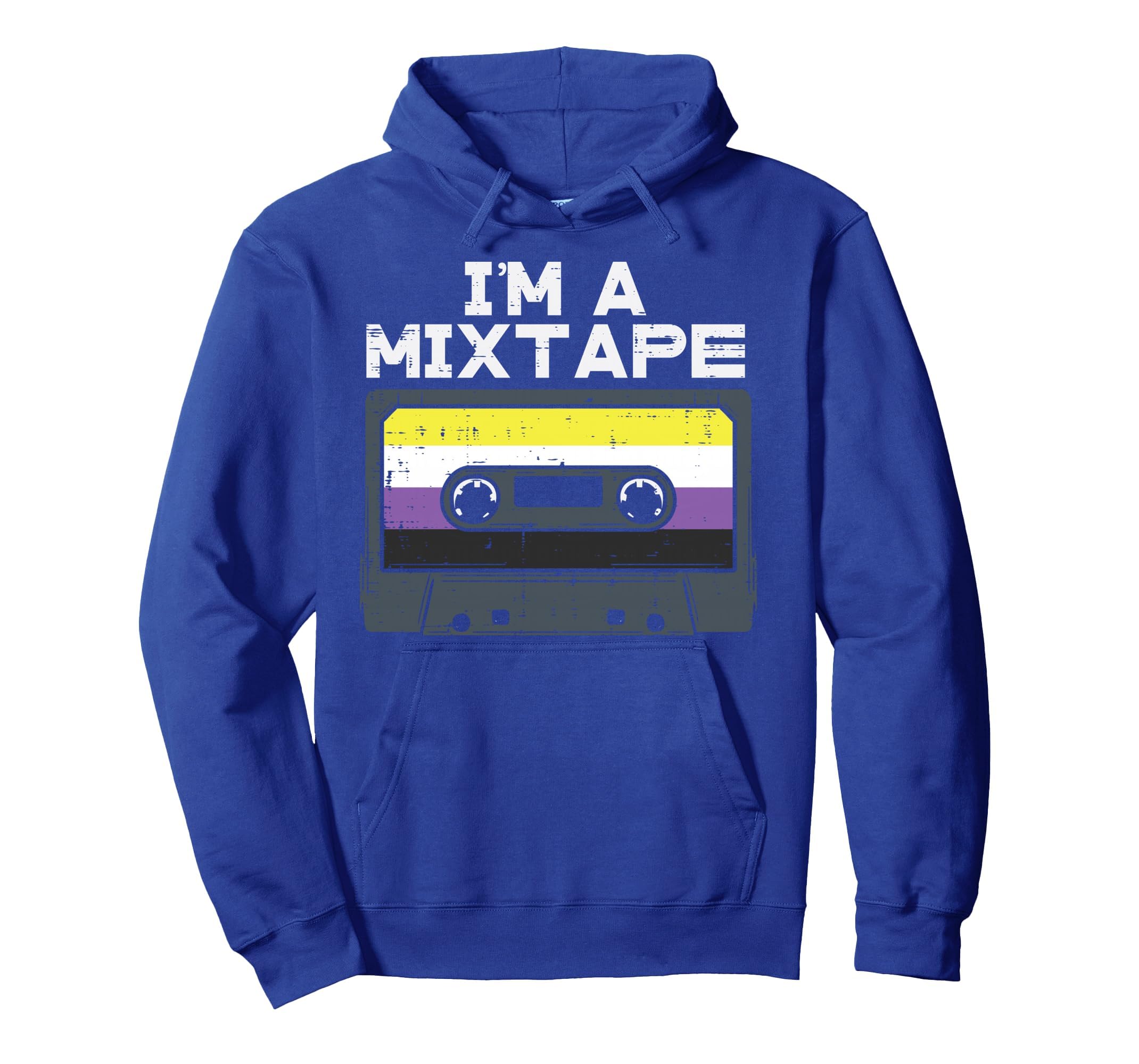 Im Mixtape Cassette Lgbtq Non Binary Hoodie - Novelty Apparel Men Women - T-Shirt, Sweatshirt, Hoodie
