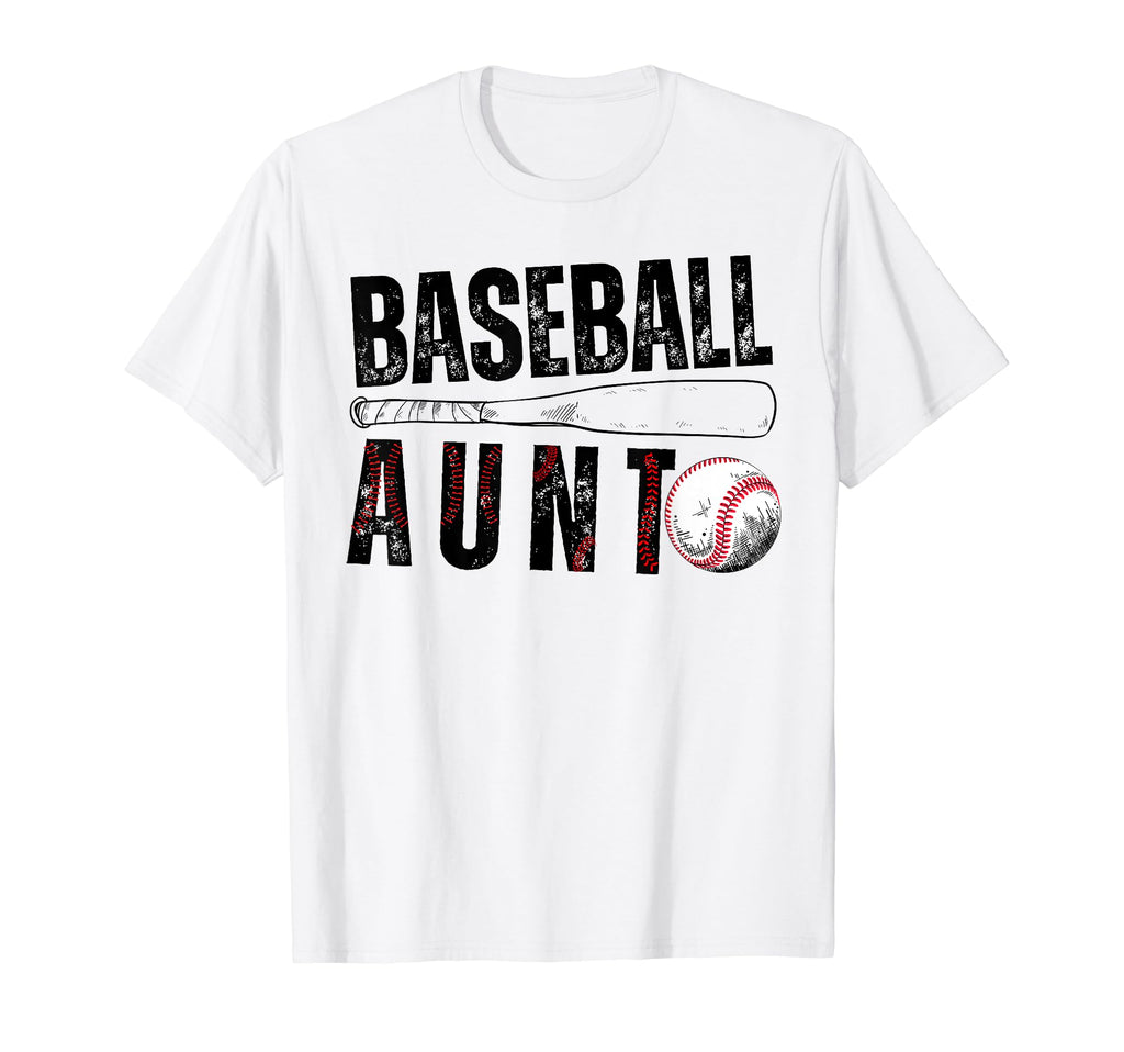Baseball Aunt Family Matching Aunt T-Shirt - Minimalist Print Men Women - T-Shirt, Sweatshirt, Hoodie