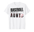Baseball Aunt Family Matching Aunt T-Shirt - Minimalist Print Men Women - T-Shirt, Sweatshirt, Hoodie