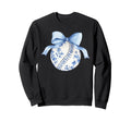 Blue Chinoiserie Baseball Coquette Sweatshirt - Trendy Graphic Men Women - T-Shirt, Sweatshirt, Hoodie