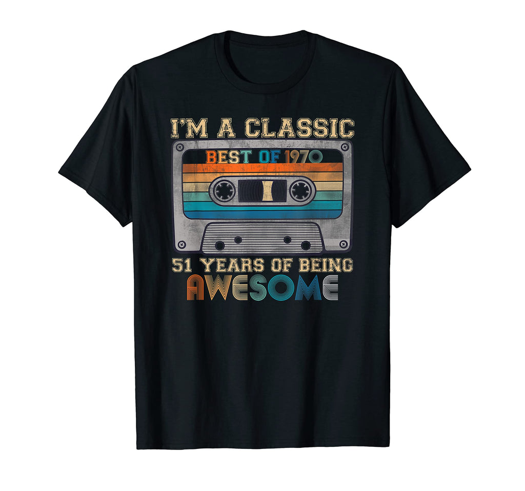 Best 1969 52Nd Birthday Cassette Tape T-Shirt - Unique Graphic for Adults - T-Shirt, Sweatshirt, Hoodie