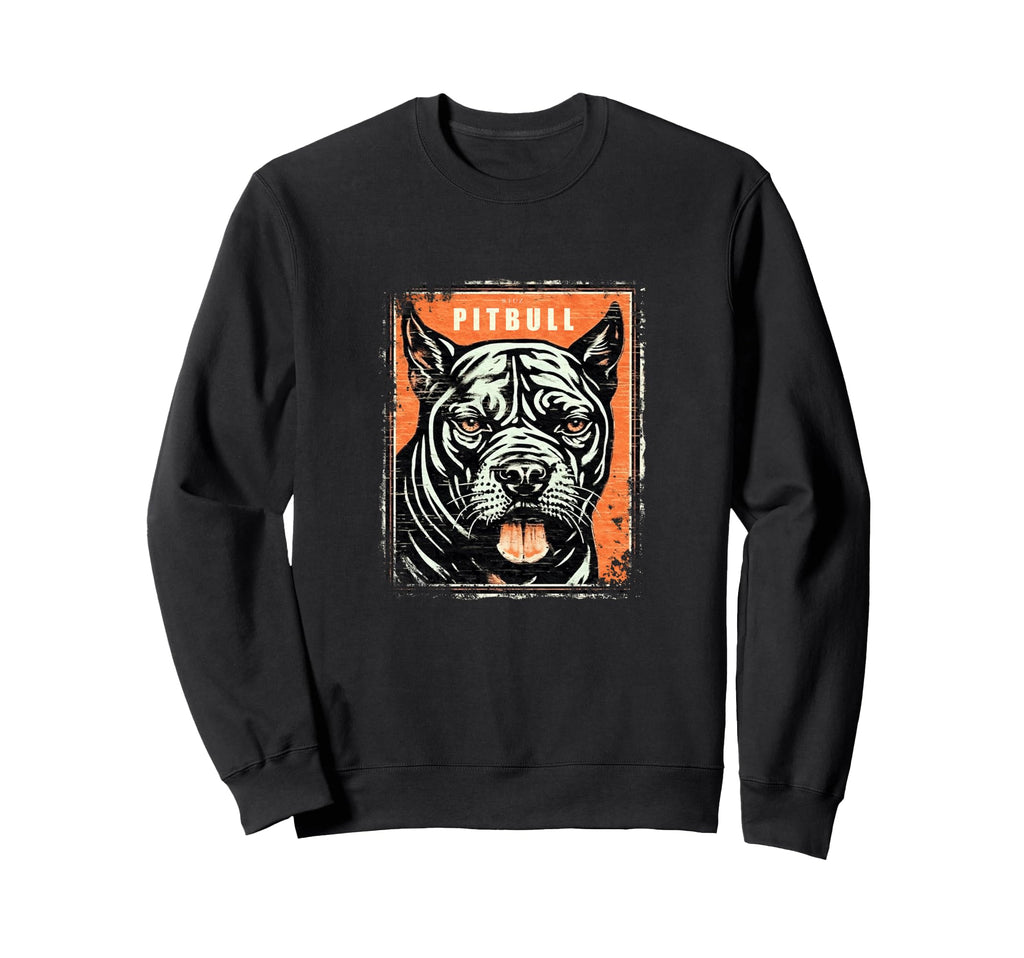 Y2K Streetwear Dog Pit Bull Sweatshirt - Casual Everyday Wear Men Women - T-Shirt, Sweatshirt, Hoodie