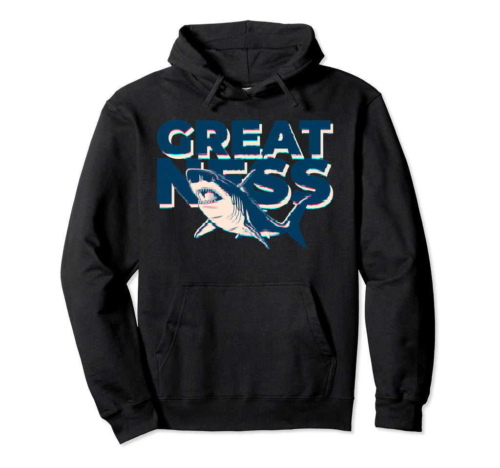 Great White Shark Lover Aesthetic Hoodie - Fun Novelty Design Unisex - T-Shirt, Sweatshirt, Hoodie