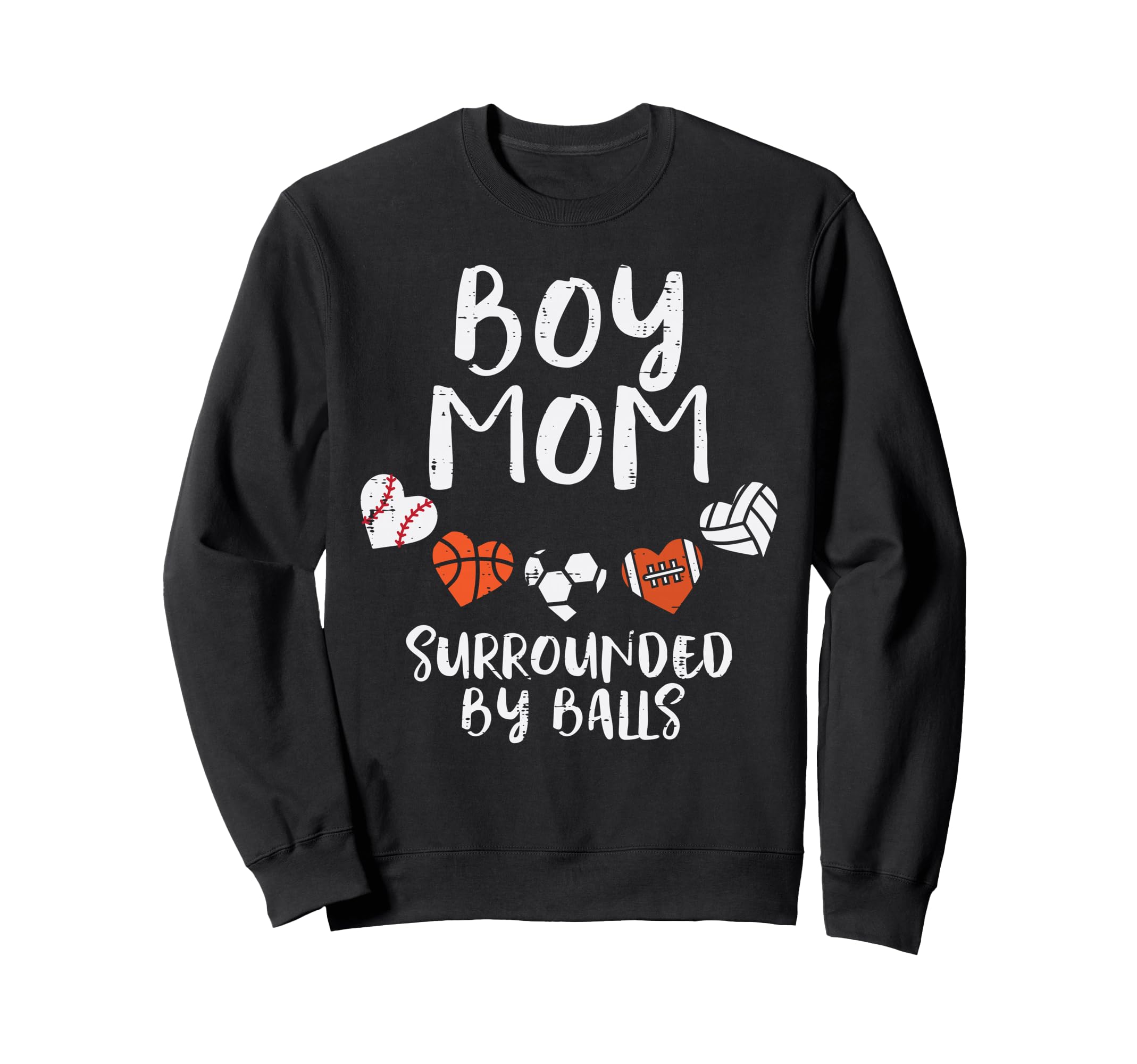 Mom Basketball Baseball Football Sweatshirt - Novelty Apparel for Adults - T-Shirt, Sweatshirt, Hoodie