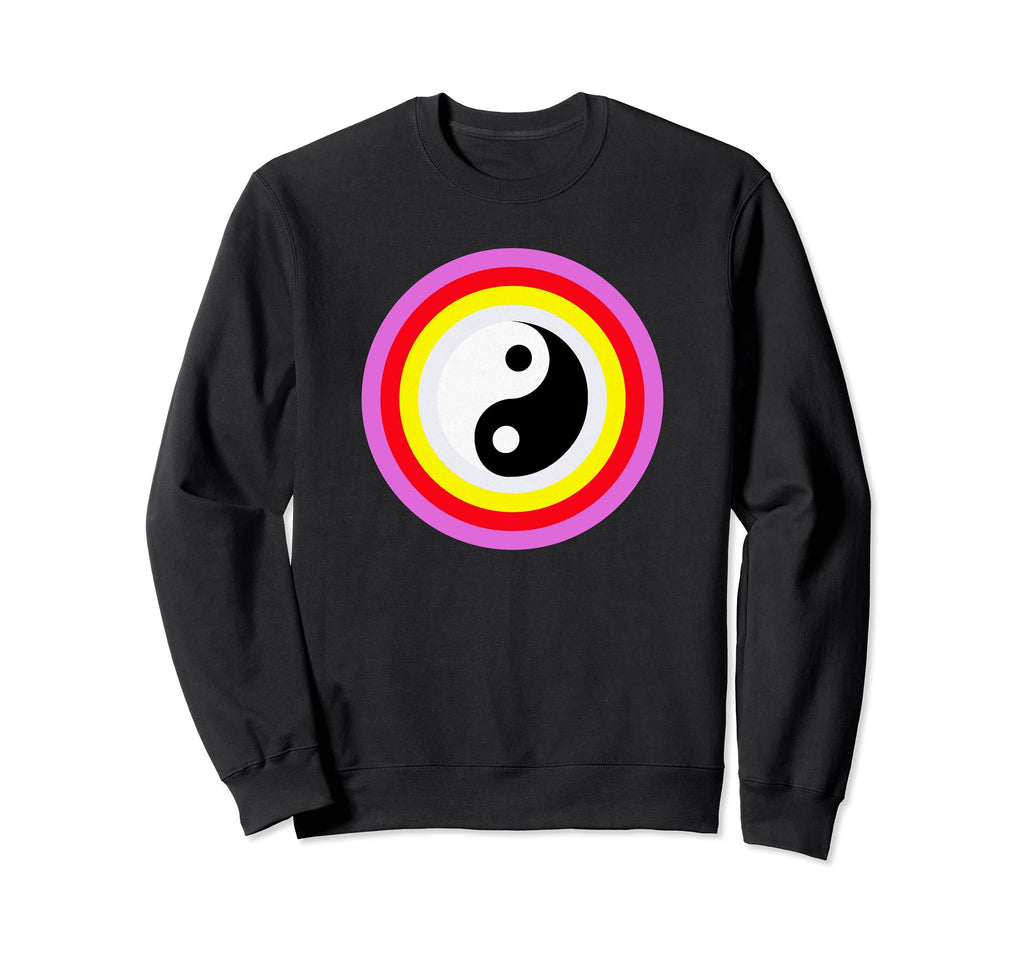 Yin Yang Color Block Sweatshirt - Trendy Graphic for Adults - T-Shirt, Sweatshirt, Hoodie