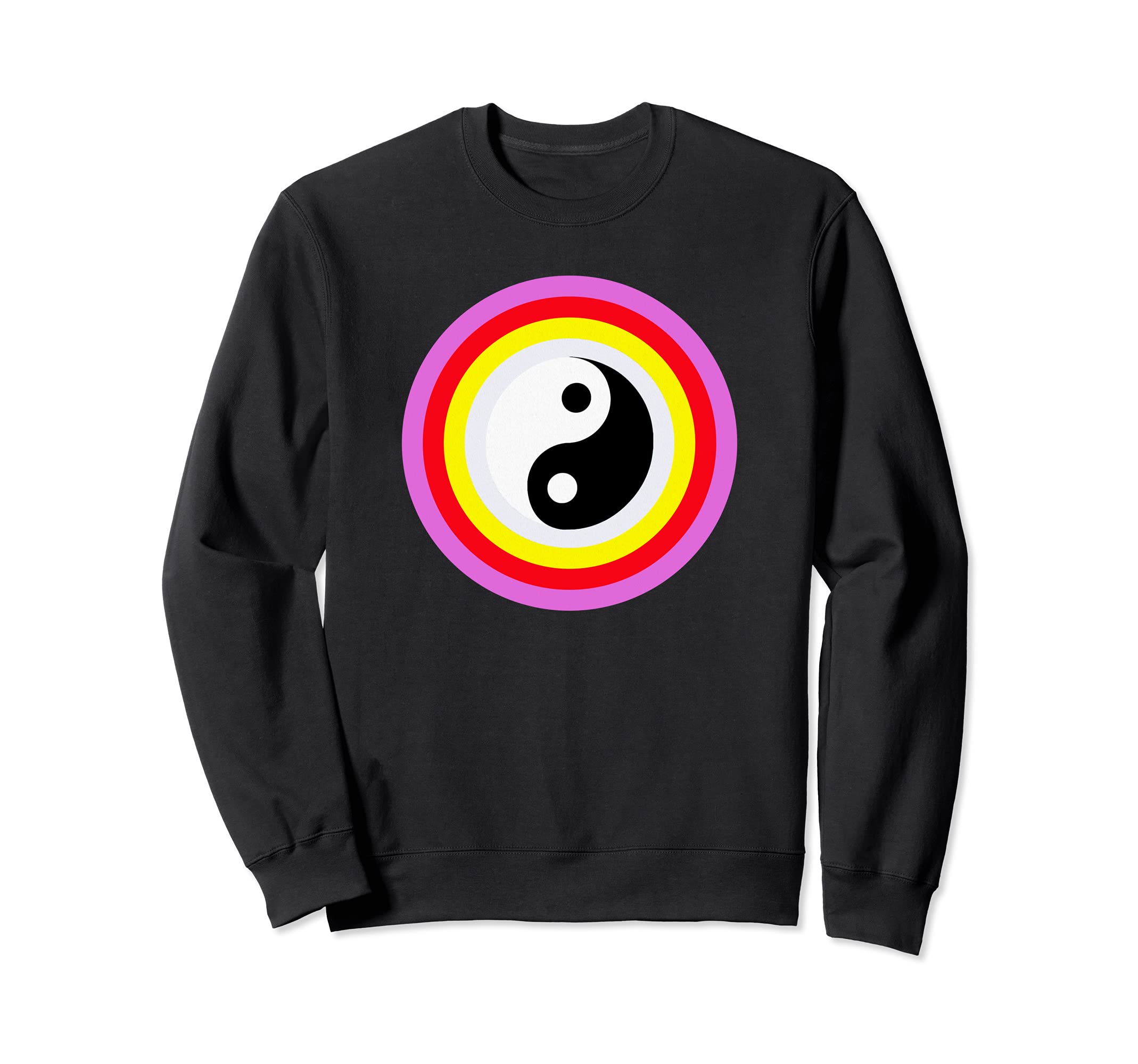 Yin Yang Color Block Sweatshirt - Trendy Graphic for Adults - T-Shirt, Sweatshirt, Hoodie