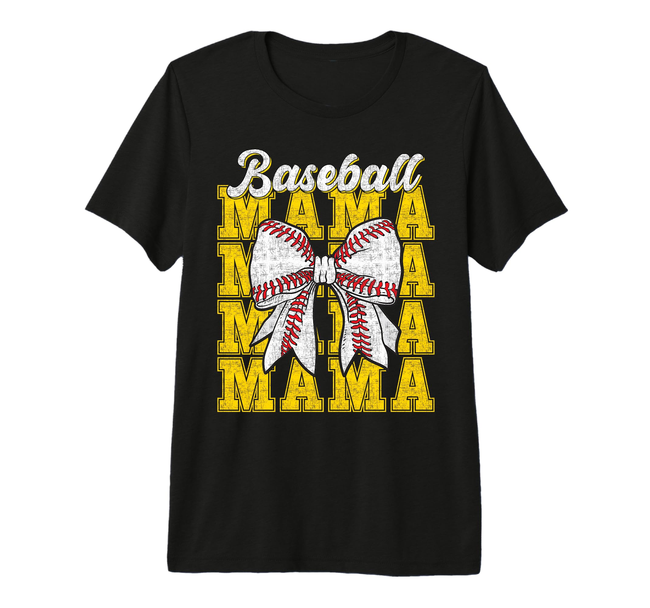 Baseball Mama Coquette Bow Game T-Shirt - Fun Novelty Design for Adults - T-Shirt, Sweatshirt, Hoodie